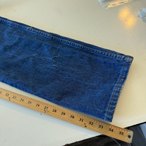 Wrangler Flame Resistant HRC2/2112 Dark Wash Denim Work Jeans Mens 38 x 34 - Picture 9 of 11